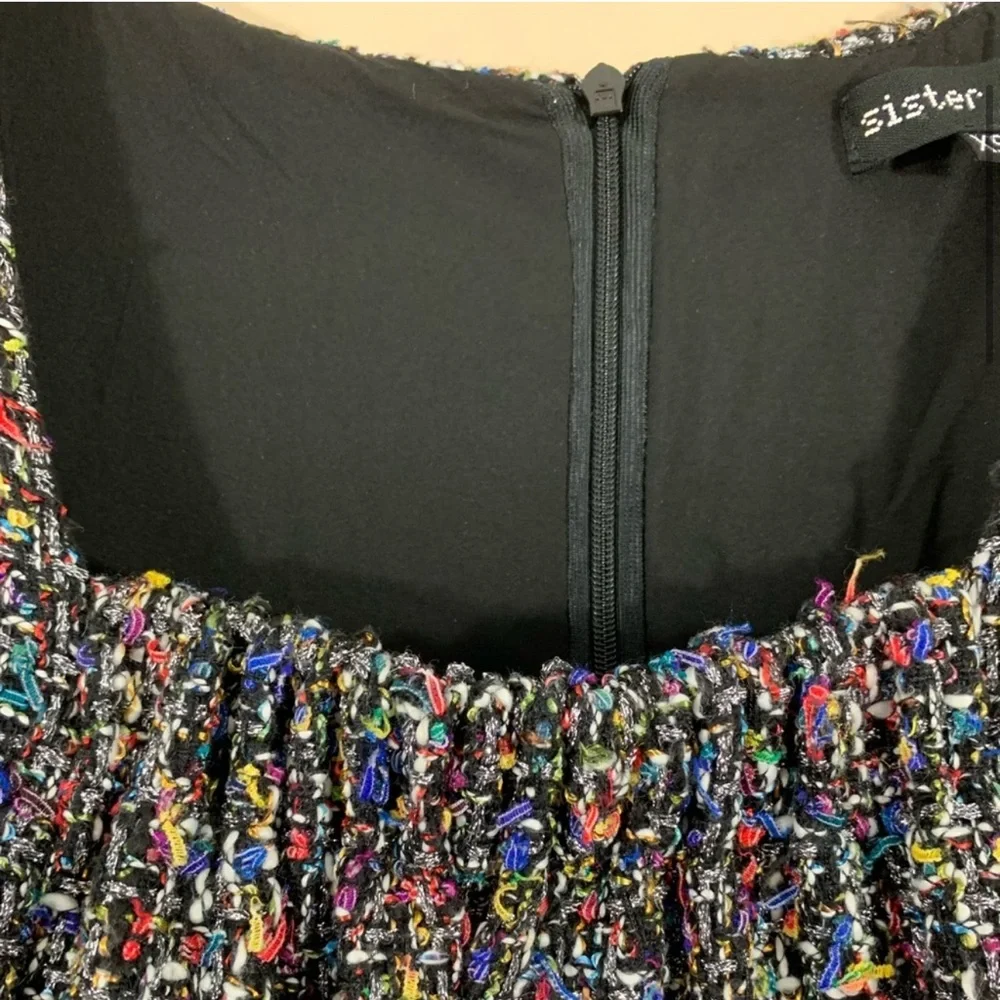 Sister Jane confetti tweed mini dress. Size XS - Picture 3 of 7